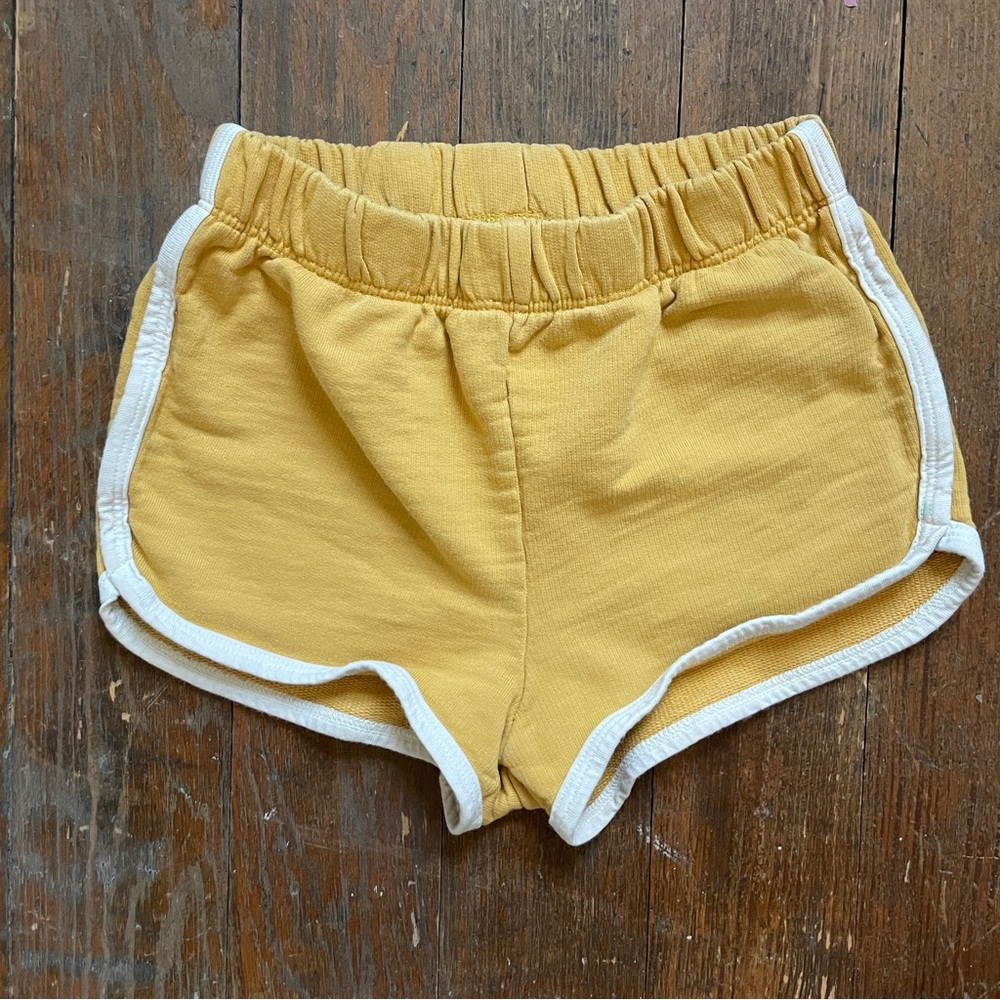Winter Water Factory Mustard Yellow Track Shorts